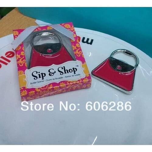 200pcs/lot red purse shaped beer bottle opener party supplies and wedding favors for guest