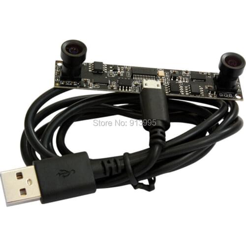 720P HD CMOS OV9712 dual Lens Camera Usb MINI Megapixel 45degree M7 lens USB camera Module for Person Count and Biometric Retina