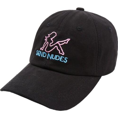 Nudes Snapback Cap For Womens And Mens Adjustable Cotton Baseball Hat Streets Hip Hop Caps Outdoor Sport Sun Shade Hats TG0214