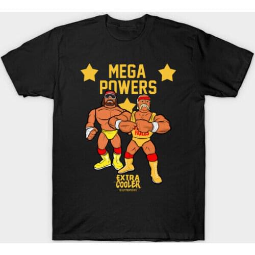 Hulk Hogan Mega Powers Extra Cooler Black Full Size Unisex Tee Shirt L135