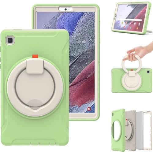Kids Tablet Case for Samsung Galaxy Tab A7 Lite 8.7 T220 T225 Heavy Duty Ring Holder Rotate Kickstand Rugged TPU Cases Cover