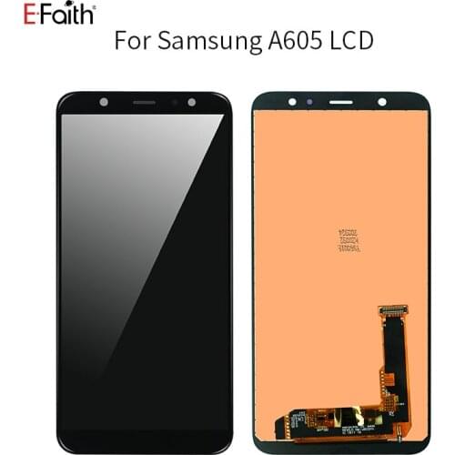 Efaith 10Pcs OLED LCD For Samsung Galaxy A6 Plus 2018 Without Frame for 6‘’ Samsung A605 SM-A605F A605FN LCD Touch Screen
