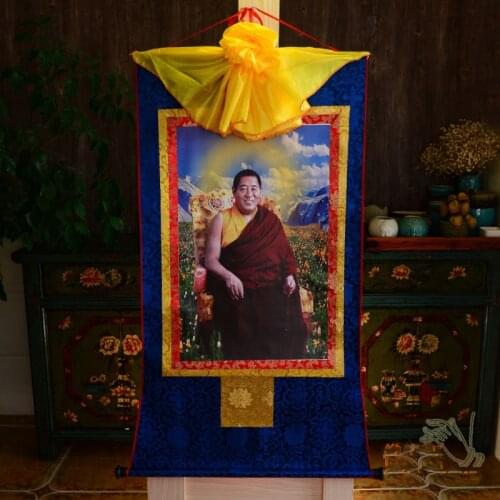 Family Home efficacious Protection--120 CM --Tibetan Buddhism King Jin Mei Peng Co Buddha silk Thang-ga Thangka Buddha art
