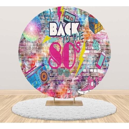 Mehofond Photography Background Retro Brick Wall 80s 90s Hip Hop Disco Wedding Graduation Themed Party Backdrop Photo Studio