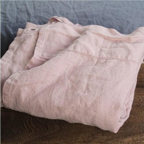 Hot Sale French Fabric Bed Linen Sheets Customized Solid Color Flax Linen Bed Sheet Set Of Sheets lenzuola matrimoniali completo