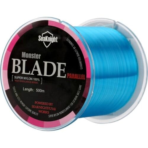 New Top Quality BLADE BAND Nylon Transparent Fishing Line Fishing Tackle 500m ice line Sea Fish Carp Nylon Line 2 - 35 LB