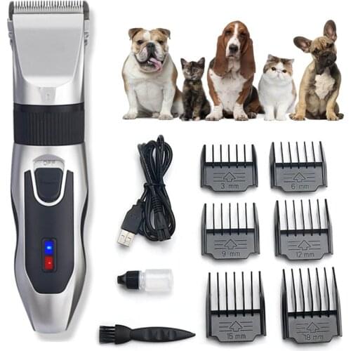 Pet Dog Hair Trimmer USB Charging Electric Dog Hair Remover Low-noise Cat Hair Cutter Machine Shaver Clippers Pet Grooming Tool