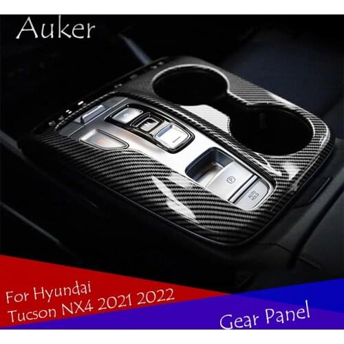 Car Console Gearbox Panel Trim Frame Cover Sticker Strips Garnish Decoration ABS Material For Hyundai Tucson NX4 2021 2022