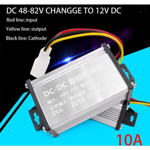 DropShipping Scooter Converter Adapter Transformer DC 36V 48V 72V To 12V 10A for E bike/Scooter