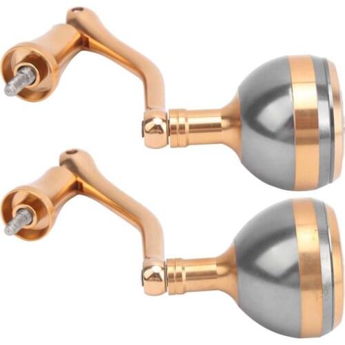 Fishing Reel Handle Knob Aluminum Alloy Metal Rocker Spinning Reel Handle Conversion Accessories Screw In Reel Handle