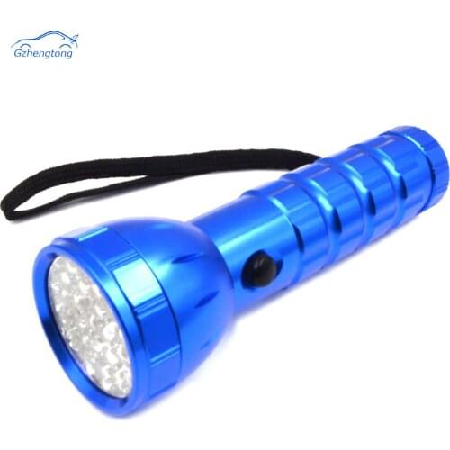 Gzhengtong 1pcs 28 LED Purple Light Automotive Air Conditioning Leak Detector Flashlight Leak Test Flashlight/ electric torch