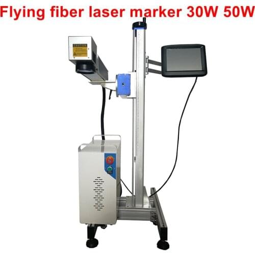Convenient Laser Fiber Cabinet Marking Machine flight online laser marking machine Fiber Flying Flight 20w 30w