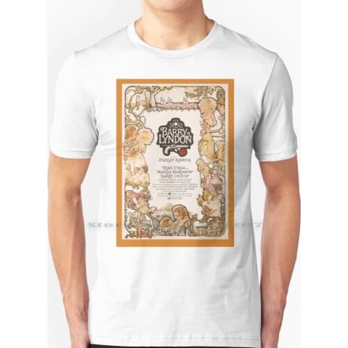 Barry Lyndon - Vintage Movie Poster T Shirt 100% Pure Cotton Barry Lyndon Stanley Kubrick Kubrick Ryan Oneal Kino Classic Film