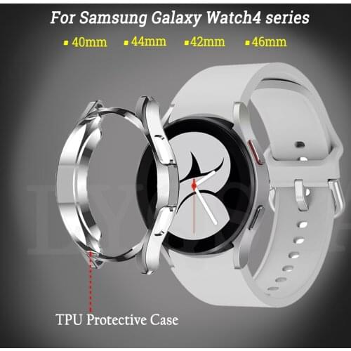 Screen Protective Watch Case For Samsung Galaxy Watch 4 Classic 42 46mm Watch4 40 44mm Full Protector Cover Bumper TPU Shell