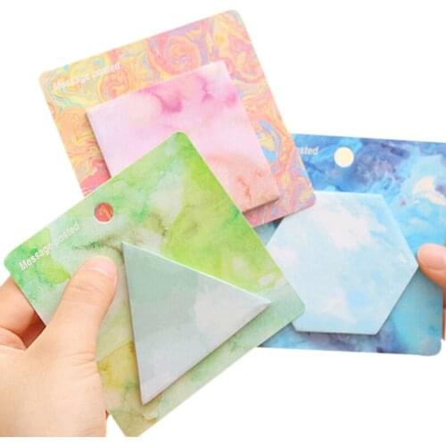 1pack/lot Dream Candy Gradient Color Multiple shapes N Times Memo Girl Gift Planner Sticker Notepad Writing Notes School Office