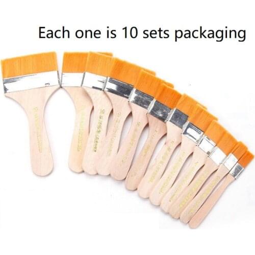 Wholesale 10 oil painting brush brush brush barbecue brush paint plate brush Digital Oil Brush brush brush