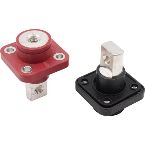 2pcs 200A Through-wall Type High Current Lithium Battery Copper Terminal New Energy All Copper High Current Battery Terminal