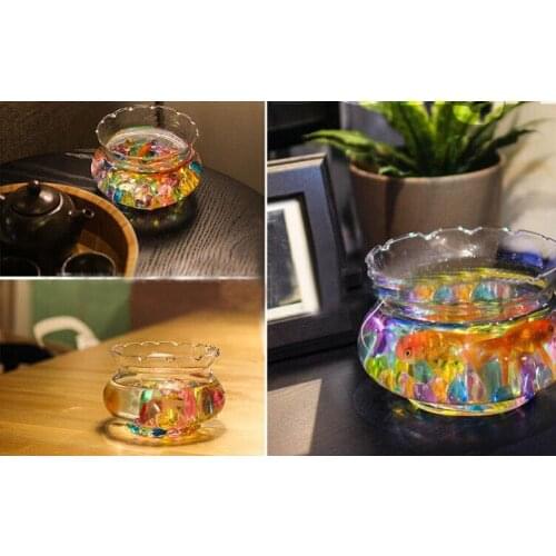 20pcs/lot Plastic Crystal Stone Acrylic Pebbles Decorative Transparent Stone Aquarium Background Fish Tank Decoration A101