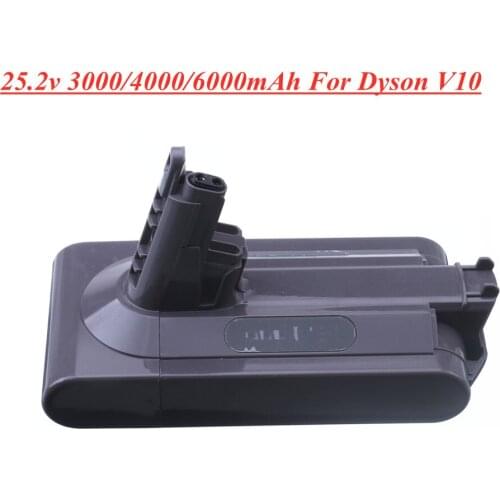 For Dyson V10 25.2V 3000mAh 4000mah Li-ion Vacuum Cleaner Rechargeable Battery for Dyson V10 Absolute Suitable Models