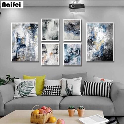 5D Diamond Painting Modern Abstract Nordic Style Wall Art Full Drill DIY Diamond Embroidery Cross Stitch Mosaic Rhinestone