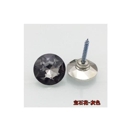 A17 20MM Crystal glass soft bag crystal button sofa bedside KTV background wall drill button decorative button DIY button