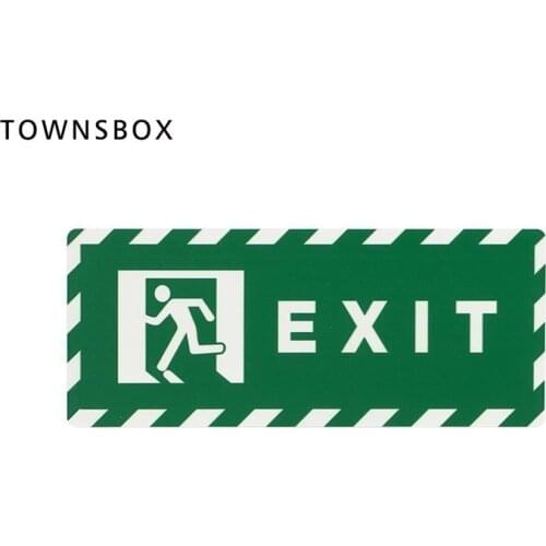 Acrylic Signboard Custom Uv Printing Letter Plaque Wall Safety Exit Sign Sticky Plate Wall Sticky Signage Board Exit Sign Board