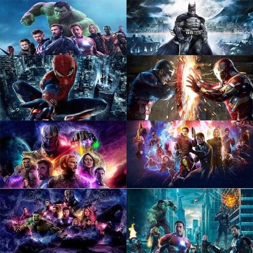 Disney 5d Diy Diamond Painting Cross Stitch Kit Hero Character Brand New Inlaid Rhinestone Mosaic High Quality Handmade Gift