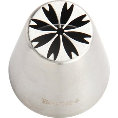 Free Shipping Stainless Steel 18/8 Large Russian Flower Pastry Icing Tips Cake Decorating Cupcake Piping Nozzle #BNO24
