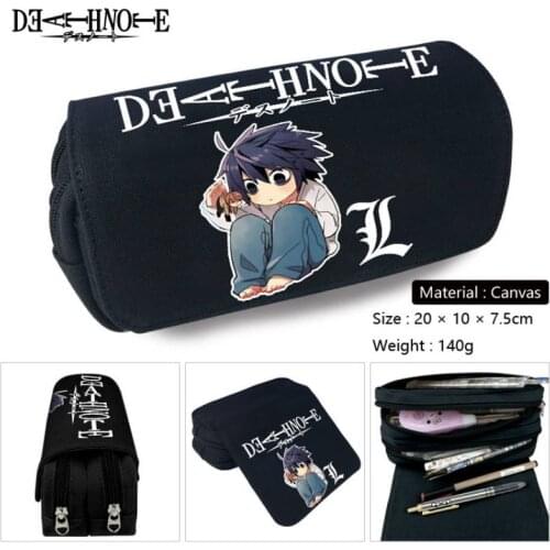 Death Note Cosplay Pencil Case Cosmetic Bag Stationery Box Students School Pen Pencile Pouch Bags Gift