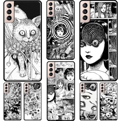 Junji Ito Horror Manga Cover For Samsung Galaxy S20 FE S8 S9 S10 Plus Note 9 10 Note 20 Ultra S21 Phone Case