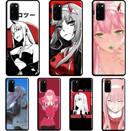 Zero Two Anime Case For Samsung Galaxy S21 Ultra S8 S9 S10 Plus Note 9 10 Note 20 Ultra S20 FE Back Cover
