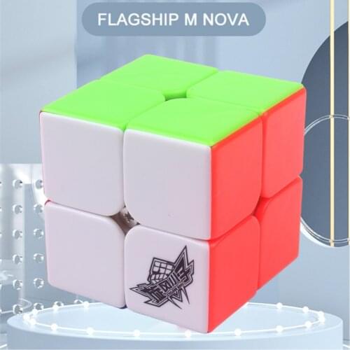 2x2x2 Cyclone Magic Speed Cube Boys 2 on 2 Stickerless Puzzle Twist Professional pocket Cube Toys For Children Gift