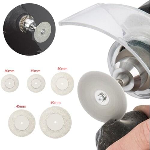 20-50mm Diamond Cutting Disc Mandrel Dremel Accessories Mini Circular Saw Blade Electric Saw for Drill Steel Rotary Cutting Tool
