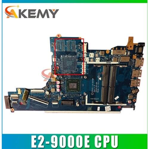 For HP 15-DB 15T-DB Laptop Motherboard With E2-9000E CPU LA-G078P L20479-601 L20479-501 L20479-001 100% Tested Fast Ship