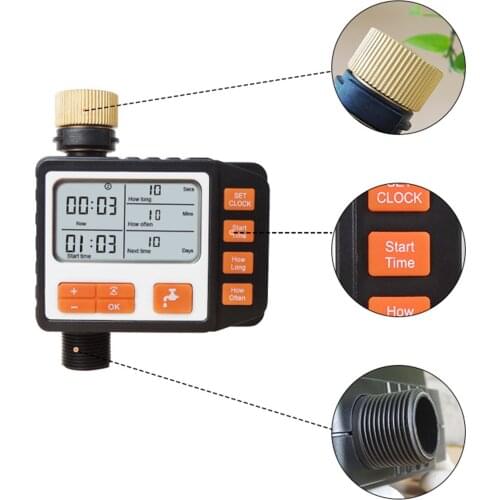 Home Smart Automatic Water Tap Timer Electronic Digital Irrigation Controller Outdoor Garden Sprinkler Watering Timer
