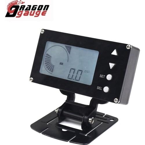 DRAGON GAUGE EVC Electronic Turbo Boost Controller LCD Digital Display Electronic Valve Car Boost Gauge With Warning Function