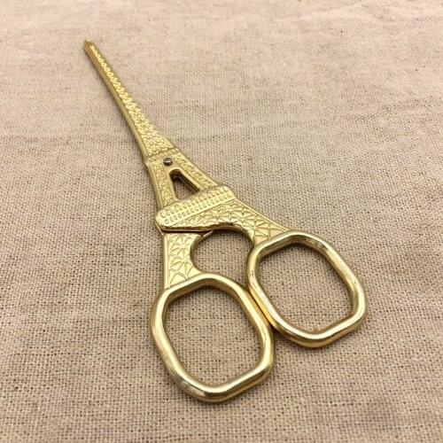 Eiffel Tower cross stitch European Retro classic vintage Antique Craft Stainless Tailor scissor handicraft DIY Tool