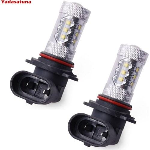 2 xSuper Bright 6000K White 80W XBD 9006 HB4 LED Bulbs Car High Beam Daytime Running Lights Fog Lamps Canbus For Audi BMW VW KIA