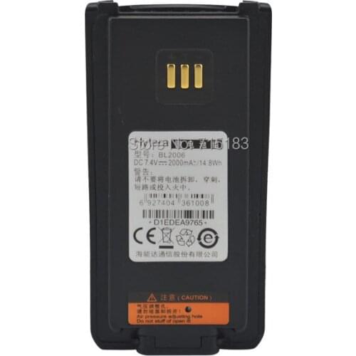 Hytera BL2006 7.4V 2000mAh Li-ion Rechargeable Battery Pack for Hytera PD700 PD780G PD700G PD780 Digital Portable Two-way Radio
