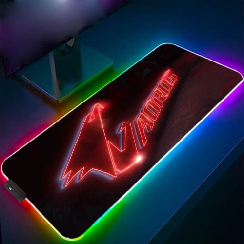Aorus Gaming Mouse Pad Giga Rgb Laptop Gamer PC Gaming Accessories Mousepad Xxl Desktop Backlight LED Keyboard Carpet Mouse Pad
