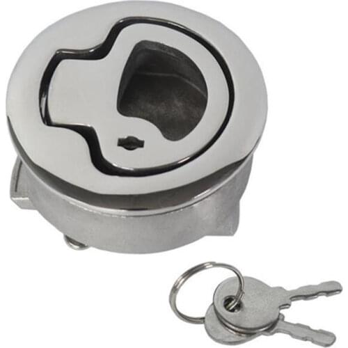 ISURE Marine Boat Locking Flush Pull Latch Hatch Lift 2"D 316 Stainless Steel