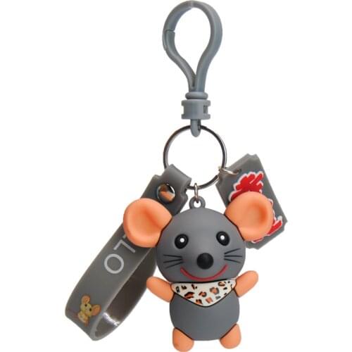 Creative cute cartoon Epoxy mouse keychain Korean version ins personality trend couple key chain bag pendant