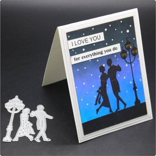 YINISE Die Scrapbook Metal Cutting Dies For Scrapbooking Stencils Light Lover DIY Album Cards MAKING Embossing Folder Die Cut