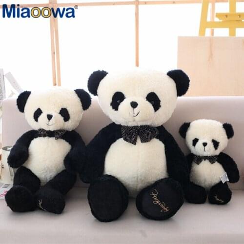 1pc 40cm Cute Panda Plush Toy Soft And Comfortable With A Bow Tie Decoration As A Pillow Toy For Children As A Birthday Present