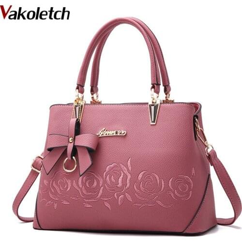 Fashion Women Messenger Bags Shoulder Top-Handle Purse Wallet Leather 2020 New Women Bag Vintage Handbag Casual Tote KL765