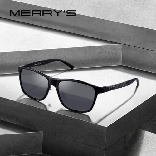 MERRYS Fashion Men Aluminum Alloy Sunglasses HD Polarized Driving UV400 Shades Protection S8360
