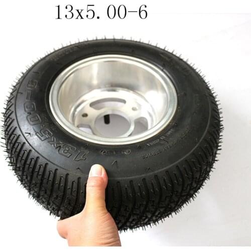 Small 13x5.00-6 Kart Four-Wheeled ATV Modified 6-Inch Tires 13X5.00-6 Inch Off-Road Tire Wheel Motorcycle Wheel Rim With Tube