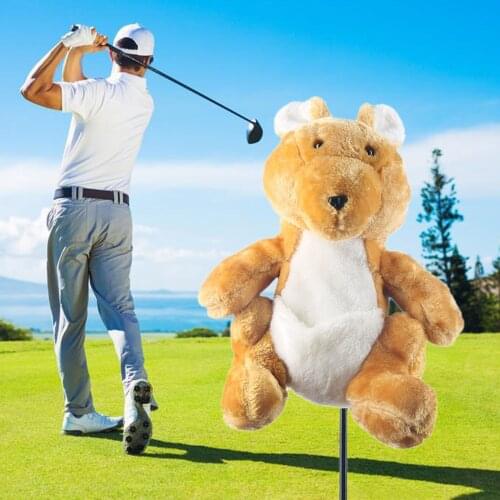 Plush Cartoon Golf Head Cover Fairway Woods Hybrid Lovely Animal Golf Clubs Headcover Novelty Cute Gift Putter Cover