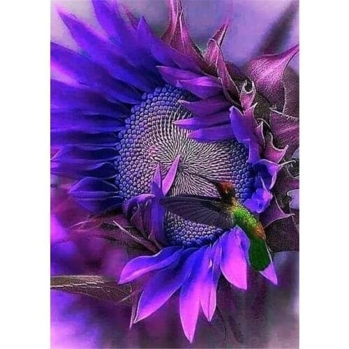 Full diamond embroidery flower needlework cross stitch full square resin diamond painting floral wall picture needlework