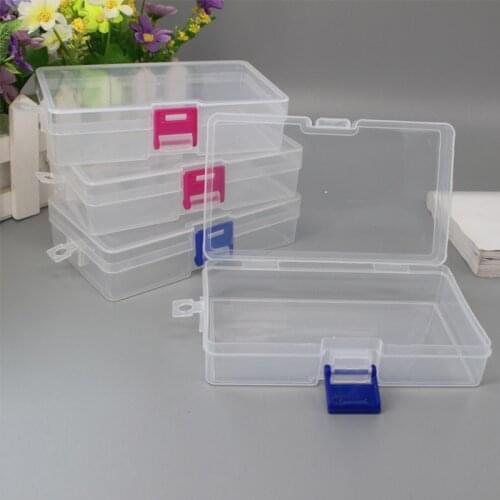 Transparent Plastic Storage Box for Household Small Parts Box Product Desktop Collection Supplies